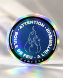 STICKER HOLOGRAPHIQUE 10CM