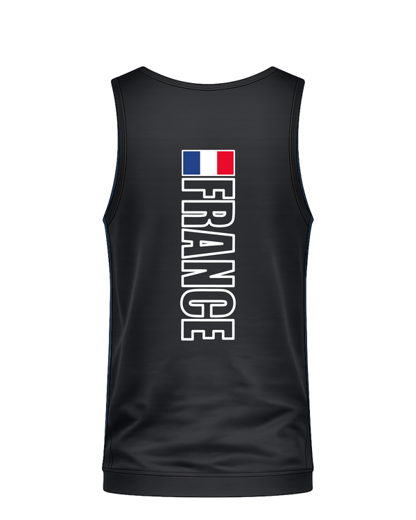 débardeur Boule de Feu BLAZE noir vue arrière tenue sport et entraînement