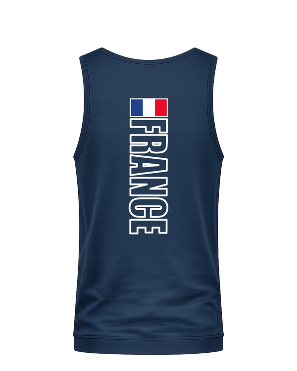 débardeur Boule de Feu INDIGO french navy vue arrière vêtement sport