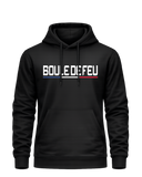 sweat à capuche Boule de Feu IMPACT noir vue avant vêtement sport