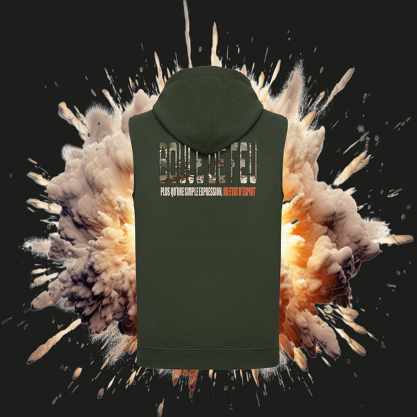 SWEAT CAPUCHE SANS MANCHES H/F "STRIKE"