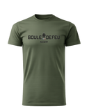t-shirt coton bio Boule de Feu Origin vert vue avant