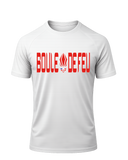 t-shirt Boule de Feu Red Flag blanc vue avant tenue sport