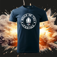 T-shirt Big Ball de la marque Boule de Feu représentant le dépassement de soi, la détermination et la combativité, inspiré par l'esprit de la Légion étrangère, idéal comme cadeau de Noël
